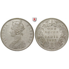 Indien, Britisch-Indien, Victoria, Rupee 1893, vz