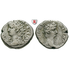 Römische Provinzialprägungen, Ägypten, Alexandria, Nero, Tetradrachme 6Jahr 13 = 66-67, ss