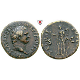 Römische Kaiserzeit, Titus, Sesterz 80-81, ss+