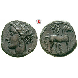 Sizilien, Karthager in Sizilien, Bronze um 300 v.Chr., vz+/vz