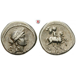 Römische Republik, M. Aemilius Lepidus, Denar 61 v.Chr., ss+