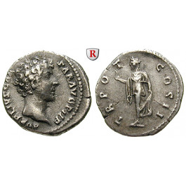 Römische Kaiserzeit, Marcus Aurelius, Caesar, Denar 146-147, ss