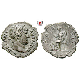 Römische Kaiserzeit, Hadrianus, Denar, ss-vz