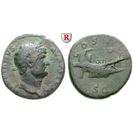 Römische Kaiserzeit, Hadrianus, As 125-127, ss