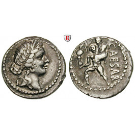 Römische Republik, Caius Iulius Caesar, Denar 47-46 v.Chr., ss+