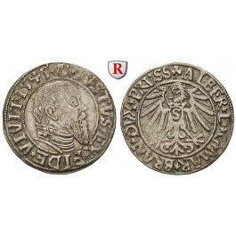 Preussen, Herzogtum, Albrecht von Brandenburg, Groschen 1545, ss+