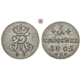 Brandenburg-Preussen, Königreich Preussen, Friedrich Wilhelm III., Gröschel 1805, vz+