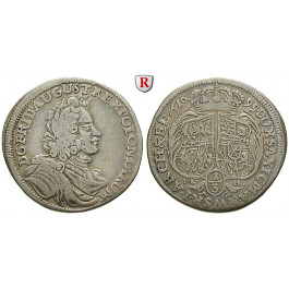 Sachsen, Albertinische Linie, Friedrich August I., 1/3 Taler 1699, ss
