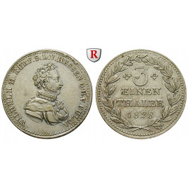 Hessen, Hessen-Kassel, Wilhelm II., 1/3 Taler 1828, vz