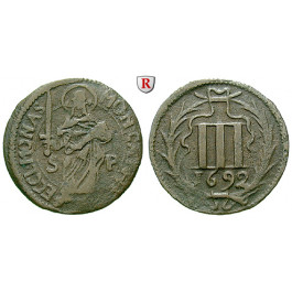 Münster, Domkapitel, 3 Pfennig 1692, ss