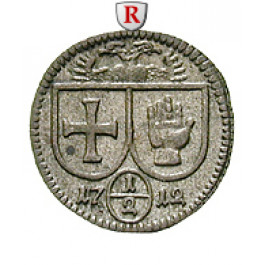 Schwäbisch-Hall, Stadt, 1/2 Kreuzer 1712, vz