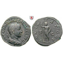 Römische Kaiserzeit, Gordianus III., Sesterz 241-243, ss-vz/ss