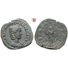 Römische Kaiserzeit, Otacilia Severa, Frau Philippus I., Sesterz 244-249, vz/ss-vz