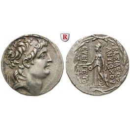 Syrien, Königreich der Seleukiden, Antiochos VII., Tetradrachme Posthum nach 129 v. Chr., f.vz
