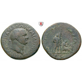 Römische Kaiserzeit, Vespasianus, Sesterz 71, s+