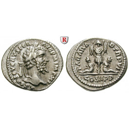 Römische Kaiserzeit, Septimius Severus, Denar 198, ss-vz/vz
