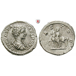 Römische Kaiserzeit, Geta, Caesar, Denar 204, ss+