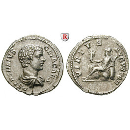 Römische Kaiserzeit, Geta, Caesar, Denar 207, vz/ss-vz