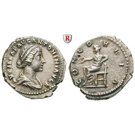 Römische Kaiserzeit, Lucilla, Frau des Lucius Verus, Denar 164-166, ss-vz
