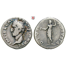 Römische Kaiserzeit, Galba, Denar Juni 68 - Jan. 69, ss