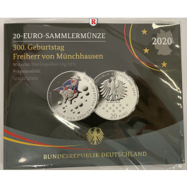 Bundesrepublik Deutschland, 20 Euro 2020, 300 Jahre Münchhausen, PP