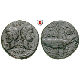 Römische Kaiserzeit, Augustus, As 10-14, f.vz