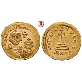 Byzanz, Heraclius und Heraclius Constantinus, Solidus 610-615, vz