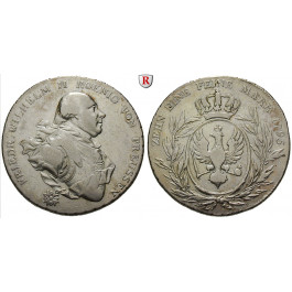 Brandenburg-Preussen, Königreich Preussen, Friedrich Wilhelm II., Konventionstaler 1795, ss