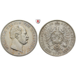 Brandenburg-Preussen, Königreich Preussen, Wilhelm I., Vereinstaler 1861, ss-vz