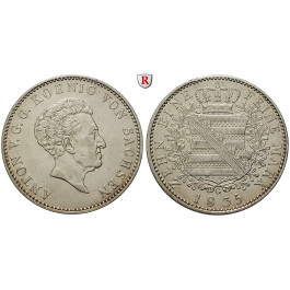 Sachsen, Königreich Sachsen, Anton, Konventionstaler 1835, ss+