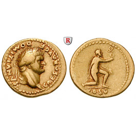 Römische Kaiserzeit, Domitianus, Caesar, Aureus 77-78, ss-vz/ss