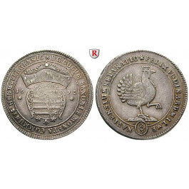 Henneberg, Grafschaft, Gemeinschaftlich mit Sachsen, 2/3 Taler 1693, ss+