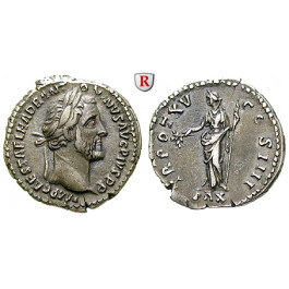 Römische Kaiserzeit, Antoninus Pius, Denar 151-152, ss+