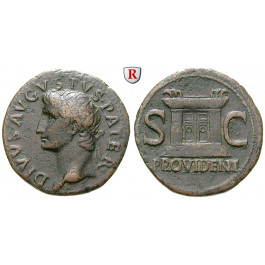 Römische Kaiserzeit, Augustus, As 22-30 (unter Tiberius), ss+