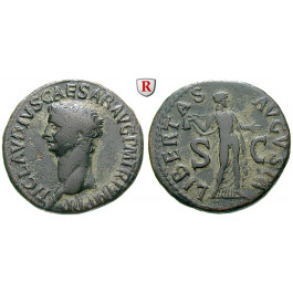 Römische Kaiserzeit, Claudius I., As 42-43, ss+