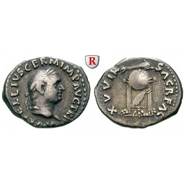 Römische Kaiserzeit, Vitellius, Denar April-Dez.69, ss+