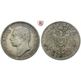 Deutsches Kaiserreich, Sachsen-Weimar-Eisenach, Wilhelm Ernst, 2 Mark 1901, Zum Regierungsantritt, A, ss-vz, J. 157