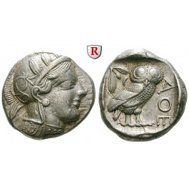 Attika, Athen, Tetradrachme 2. Hälfte 5.Jh. v.Chr., ss-vz