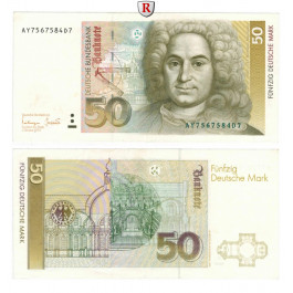 Bundesrepublik Deutschland, 50 DM 01.10.1993, II+, Rb. 305a
