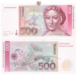 Bundesrepublik Deutschland, 500 DM 01.10.1993, I-, Rb. 307b