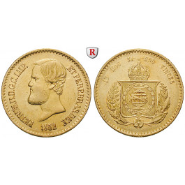 Brasilien, Pedro II., 20000 Reis 1852, ss+