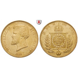 Brasilien, Pedro II., 20000 Reis 1856, ss