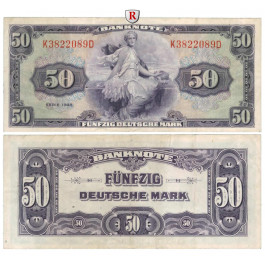 Bundesrepublik Deutschland, 50 DM 1948, II-, Rb. 242