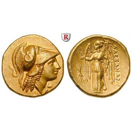 Makedonien, Königreich, Alexander III. der Grosse, Stater 330-320 v.Chr., vz+
