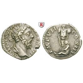 Römische Kaiserzeit, Marcus Aurelius, Denar 174-175, ss-vz
