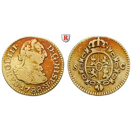 Spanien, Carlos III., 1/2 Escudo 1788, ss