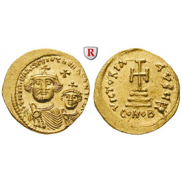 Byzanz, Heraclius und Heraclius Constantinus, Solidus 610-625, vz