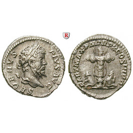 Römische Kaiserzeit, Septimius Severus, Denar 201, vz