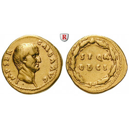 Römische Kaiserzeit, Galba, Aureus Juli 68 - Januar 69, ss-vz/ss