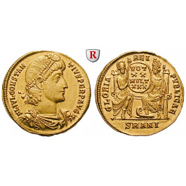 Römische Kaiserzeit, Constantius II., Solidus 347-355, vz/vz-st